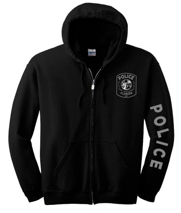 Miami Dade Schools Police Department Zip Up Hoodie